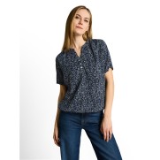 Tom Tailor blouse1049796 Marine wit lichtblauw geel